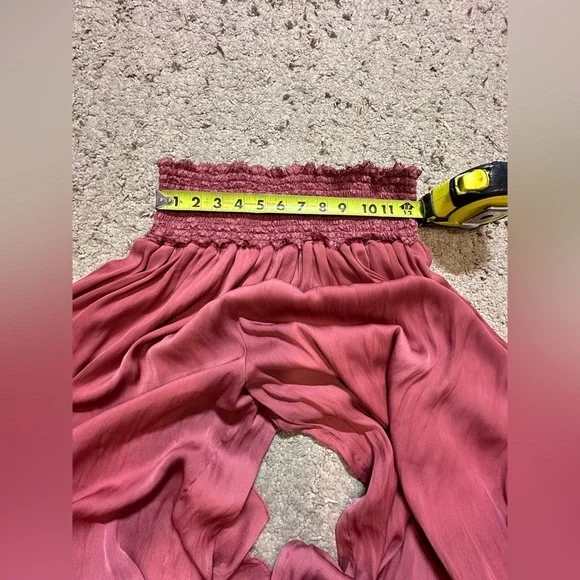 Intimately Free People Pink Ultra High Waisted Wide Leg Dressy Pants Size Medium - Picture 5 of 9